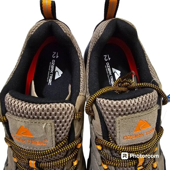 Men's Waterproof Hiking Boot Shoes Suede Leather Lightweight Lace Up Ozark Trail - Picture 14 of 15